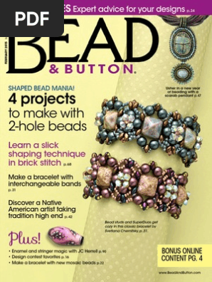 Bead On February 2015 Beadwork Bead - 