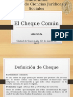 Características Del Cheque y Su Fundamento Legal | PDF | Cheque | Bancos