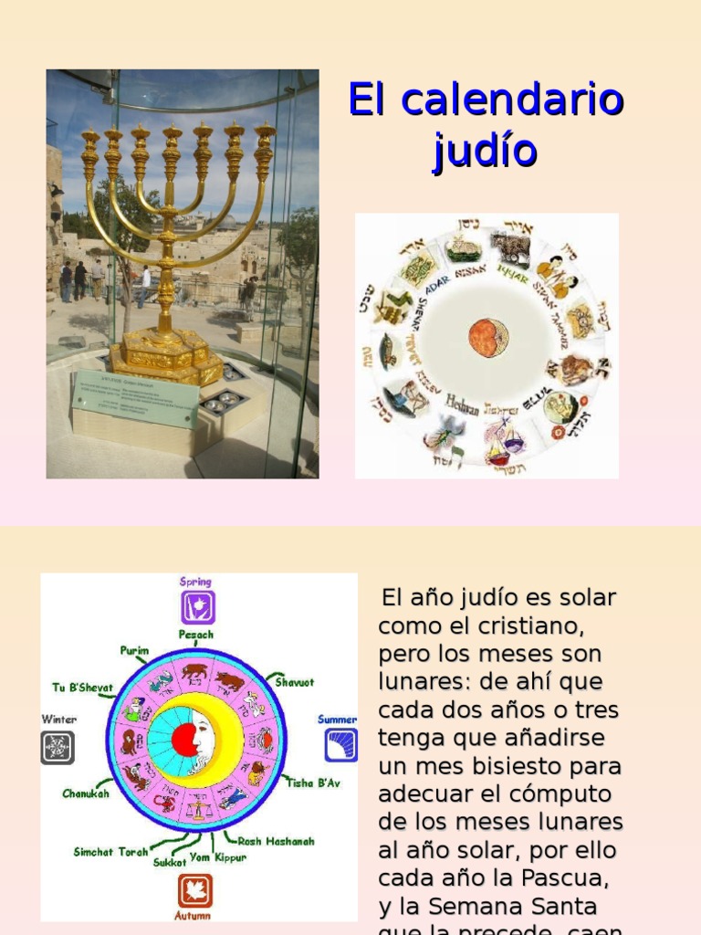 El Calendario Judio PDF Shabat Calendario hebreo