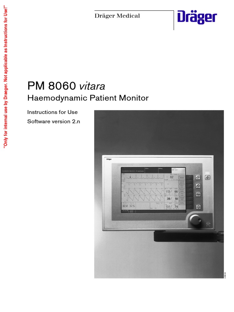 Drager Patient Monitor PM8060 - User Manual | Conector eléctrico