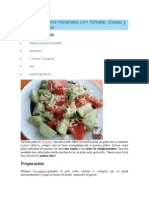 Ensalada Pepino Holandes Con Tomate