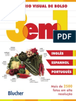 Dicionário Visual de Bolso - 3 em 1 - Inglês Espanhol Português