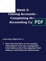 Week5.ClosingTheAccounts.CompletingTheAccountingCycle