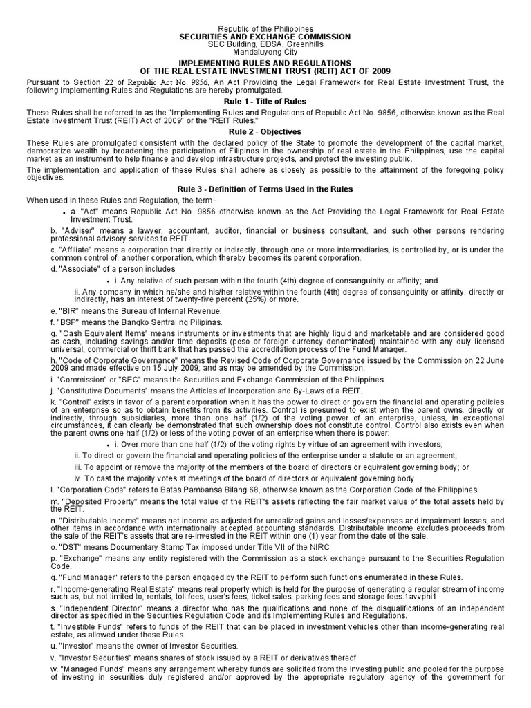 ra-9856-irr-pdf-real-estate-investment-trust-real-estate-appraisal