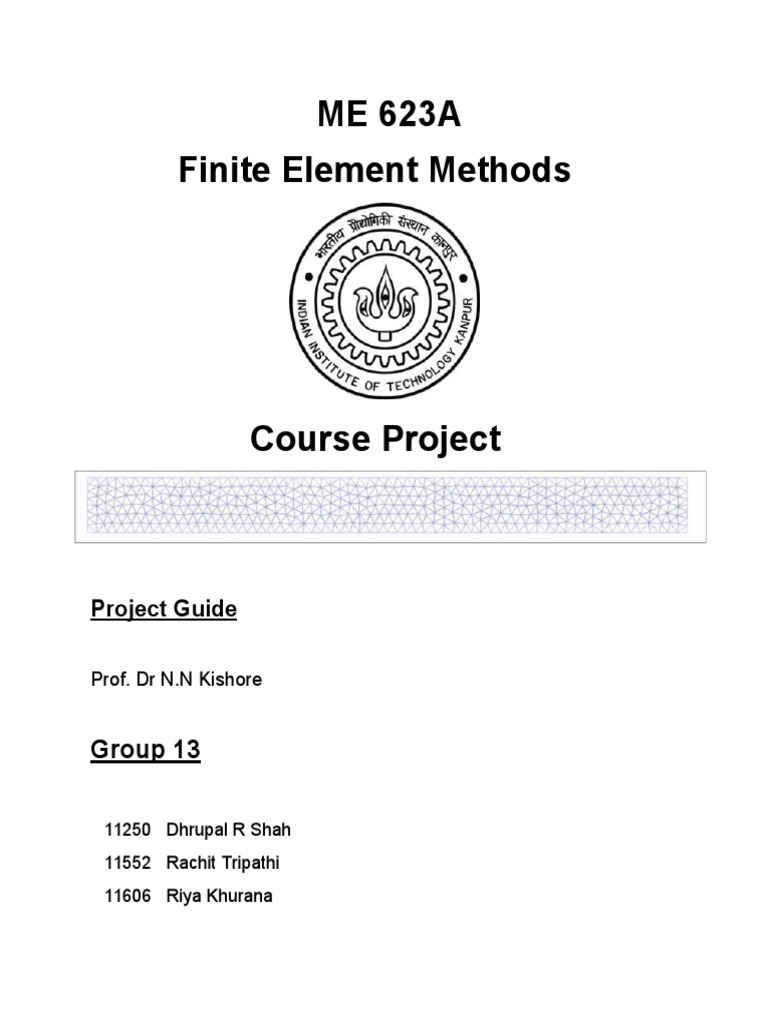 FEM Project Report Group13 | PDF | Finite Element Method | Stress ...