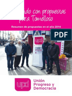 Principales Propuestas Del Grupo Municipal UPyD en 2014