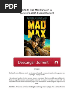 Download 1 Mad Max Furia en La Carretera2015Espaoltorrent by MadMaxES SN263848035 doc pdf