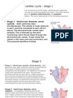 Cardiac Cycle Stage 1 - Ventricular Diastole, Atrial Systole