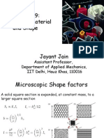 Selection of Material and Shape: Assistant Professor, Department of Applied Mechanics, IIT Delhi, Hauz Khas, 110016