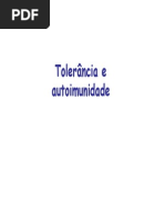 Tolerancia e Autoimunidade