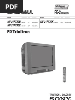 Sony Kv-21fx30 Fe-2 Chassis - Service Manual