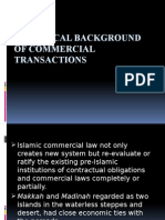 Historical Background of Commercial Transactions