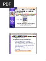 Development, Splices, and Simple Span Bar Cutoffs: Development Length: Compression Bars