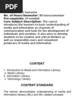 Media and Literacy Information Ppt. Eng13