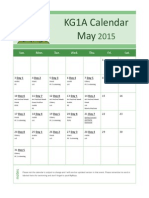 Kg1a Calendar May 2015
