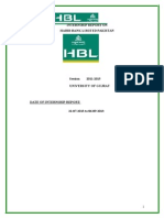 Internship Report On HBL