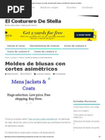 Moldes de Blusas Con Cortes AsimétricosEl Costurero de Stella - El Costurero de Stella