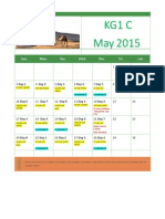 May 2015 - Calendar