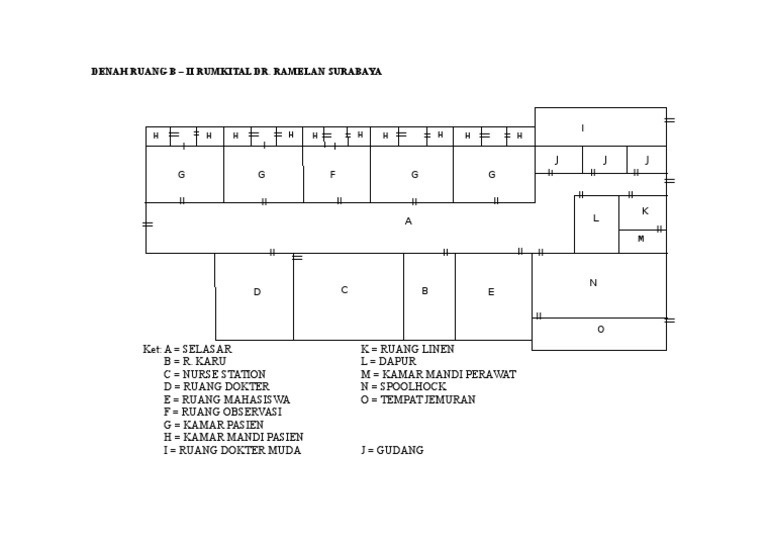 Denah Ruang B RSAL Dr. Ramelan | PDF