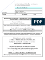 Plano de Estudo Individual - 1º Bim de Cálculo 2 - 2015