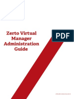 Zerto Virtual Manager Administration Guide