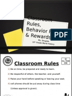 Classroom Rules & Behavior Plan 2