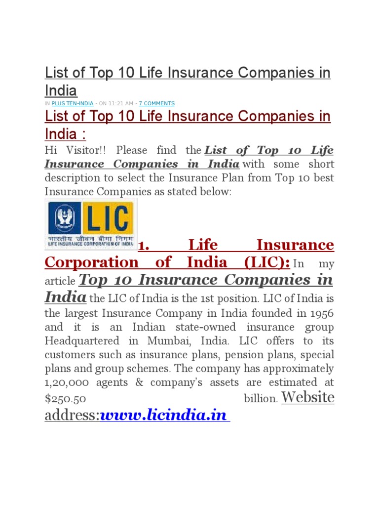 Top Ten Life Insurance Companies >> Assg 1 Insurance Prudential Financial Top Ten Life Insurance Companies >> Assg 1 Insurance Prudential Financial