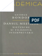 George Bondor.-Dansul Măștilor - Nietzsche Și Filozofia Interpretării-Humanitas (2008)