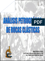 Análisis Petrográfico de Rocas Clásticas PDF