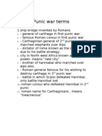 Punic War Terms