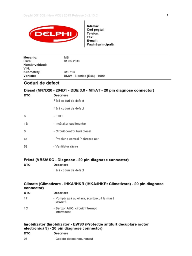 E46 2.0d | PDF