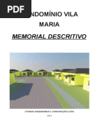 Memorial Descritivo Vila Maria
