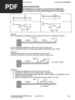 1 Superposition Beam Deflection