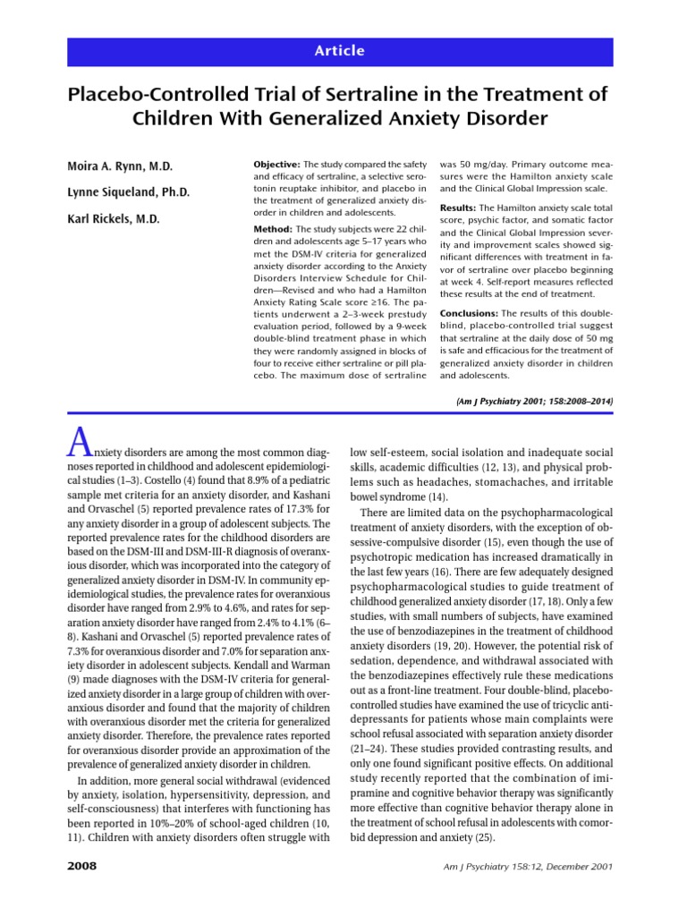 Appi Ajp 158 12 2008 | PDF | Selective Serotonin Reuptake Inhibitor ...