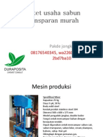 Paket Usaha Sabun Transparan Murah