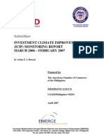 USAID INVESTMENT CLIMATE IMPROVEMENT PROJECT  (ICIP) MONITORING REPORT 