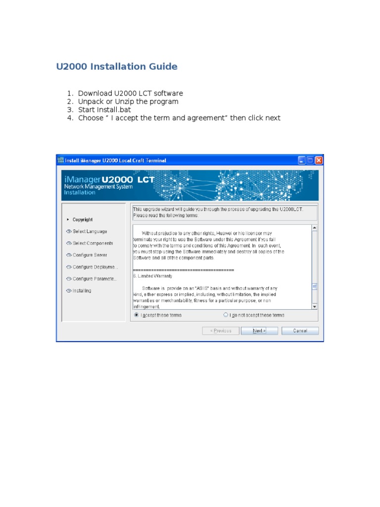 U2000 Installation and Client Setup Guide | PDF | Computers ...
