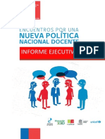 Informe Ejecutivo "Encuentros Por Una Nueva Política Nacional Docente"