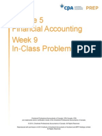 CPA Prep Module 5 Financial Accounting Week 9 In-Class Problems