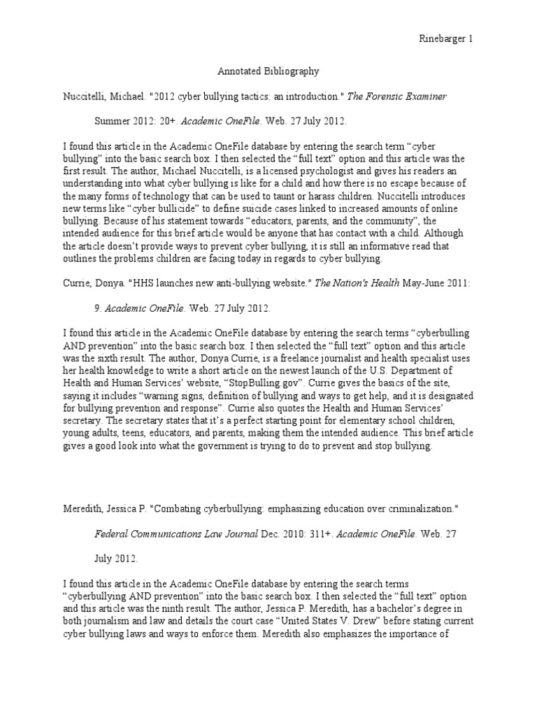 Cybercrime annotated bibliography image