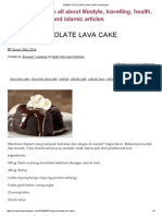 Cake-Resep Chocolate Lava Cake - Lovelyninda