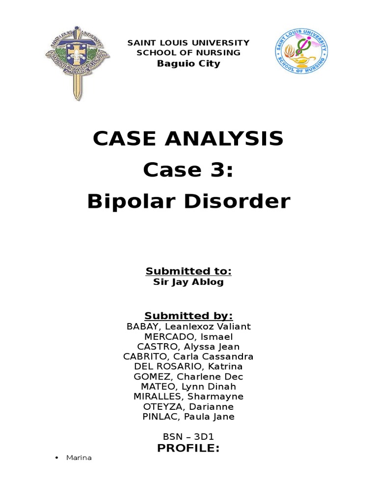 bipolar disorder case study scribd