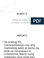 ARALIN 5 NG Noli Me Tagere