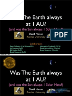 Was The Earth Always at 1 AU?