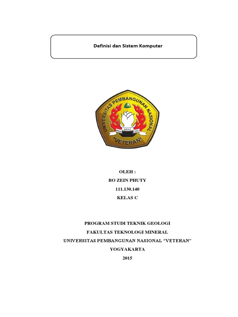 Definisi Dan Sistem Komputer | PDF