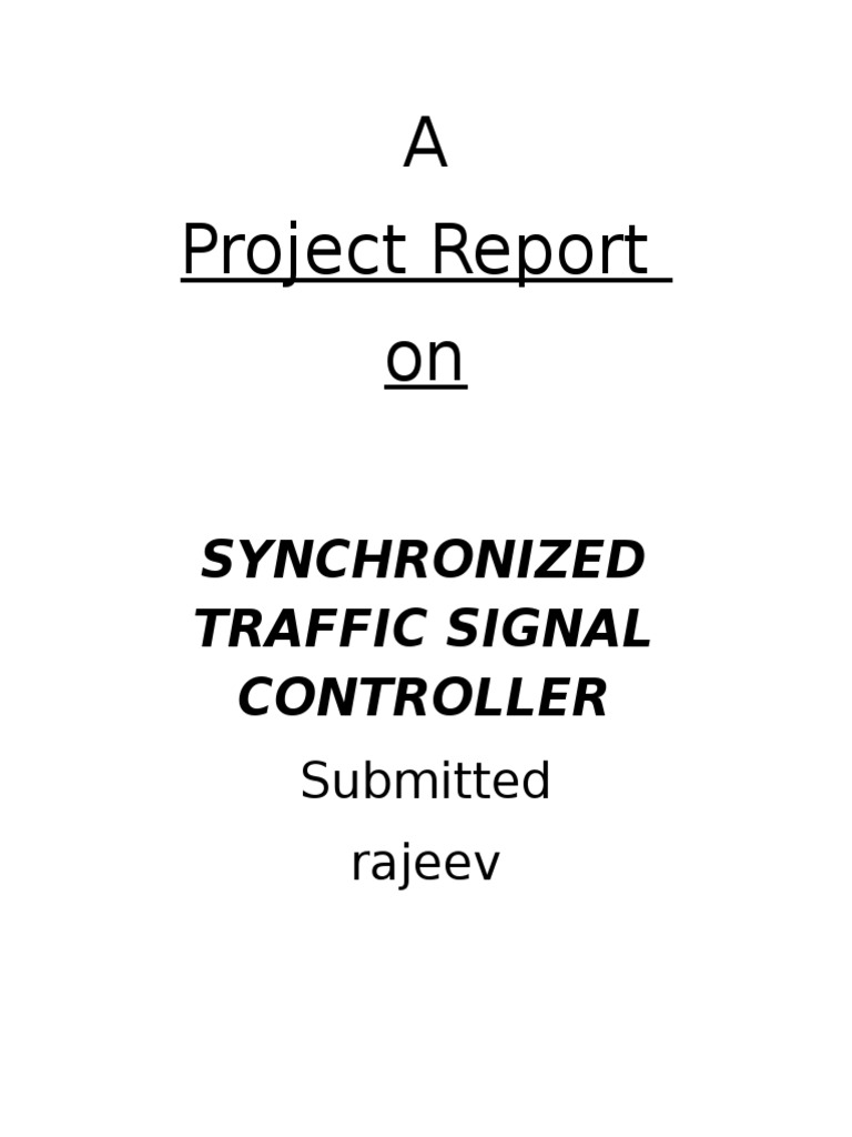Traffic Signal Project 121201060240 Phpapp01 Electronic Circuits Traffic Light