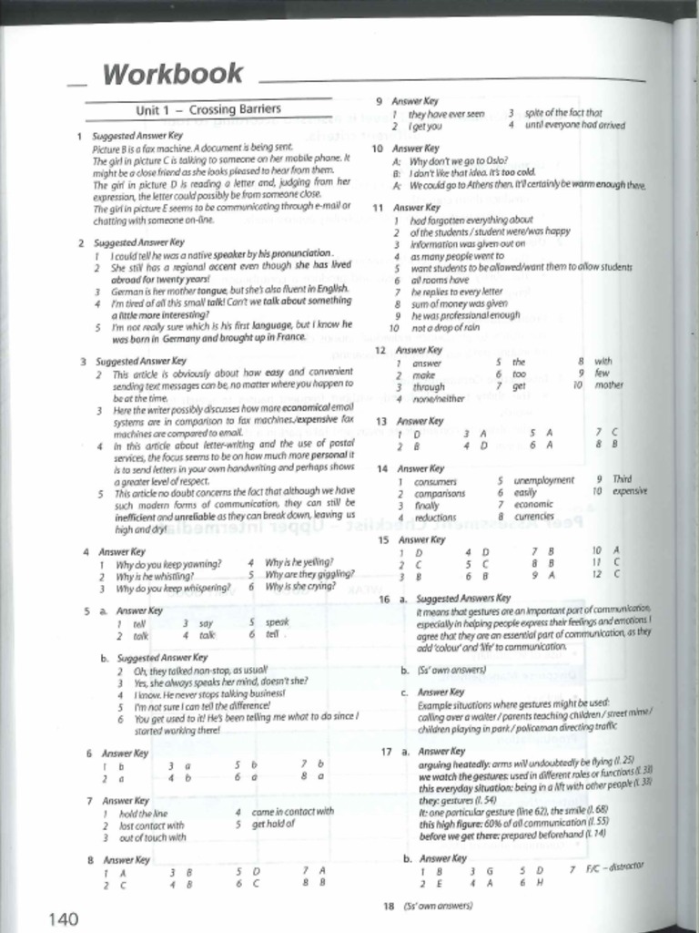 Upstream B1 Test Booklet Free Download
