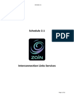 Zain RIO Schedule 2.1 - Interconnection Links Services