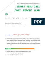 Fourier Series Beku 2431 Laboratory Report