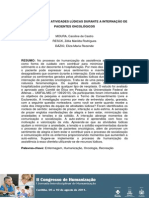 A Influência Das Atividades Lúdicas Durante a Internação